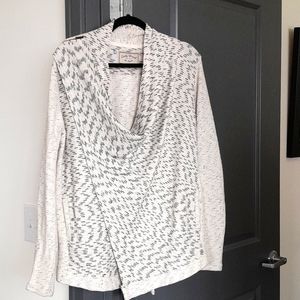 Lucky Brand drape wrap knit jacket. Cotton viscose